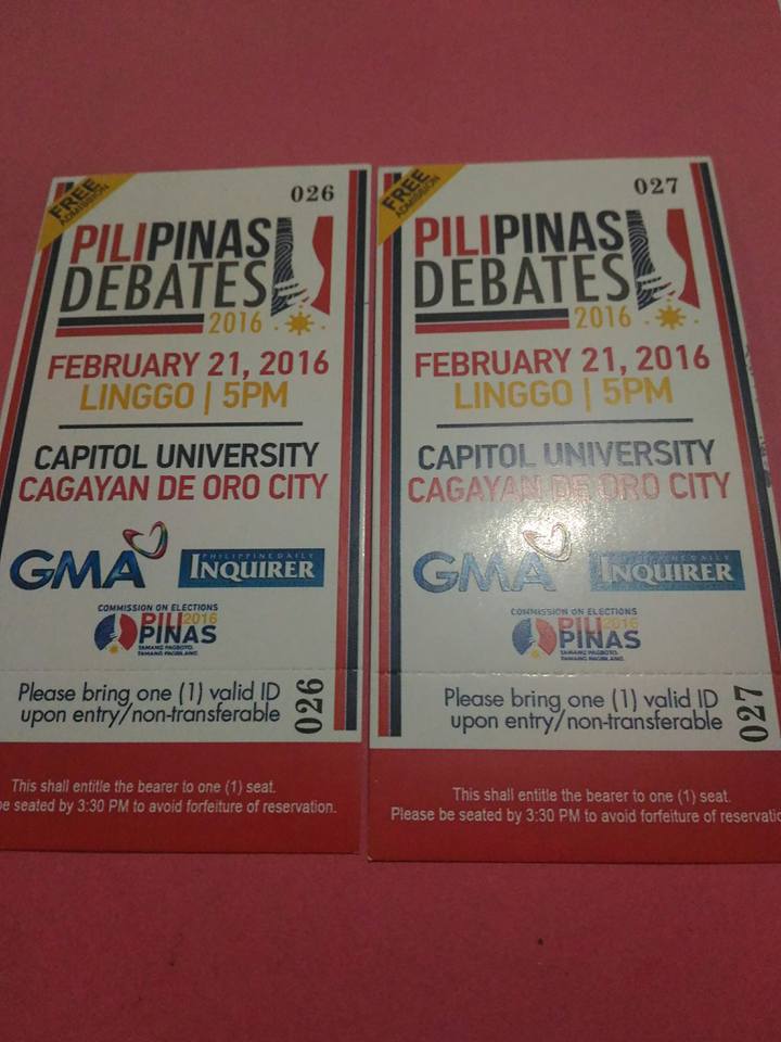 Covering the 1st presidential debate in Cagayan de Oro #CDO
