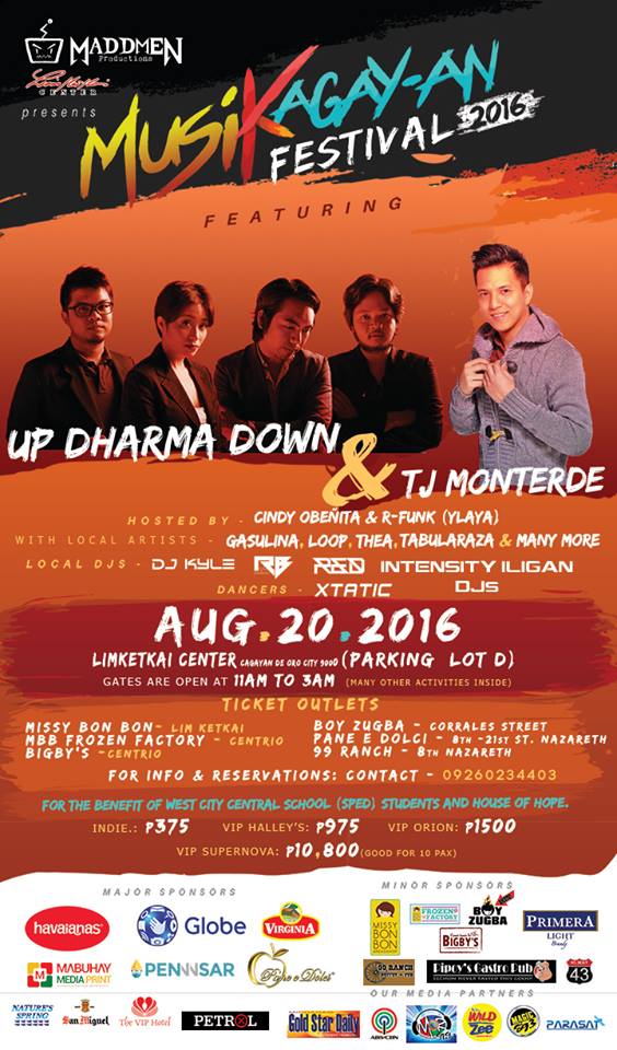 MusiKagayan Festival 2016 with Up Dharma Down and TJ Monterde (EASY TICKET GIVEAWAY INSIDE)