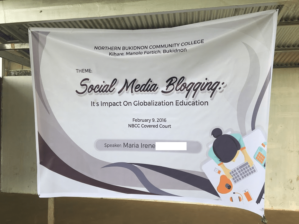 Teaching blogging and social media 101 in Manolo Fortich
