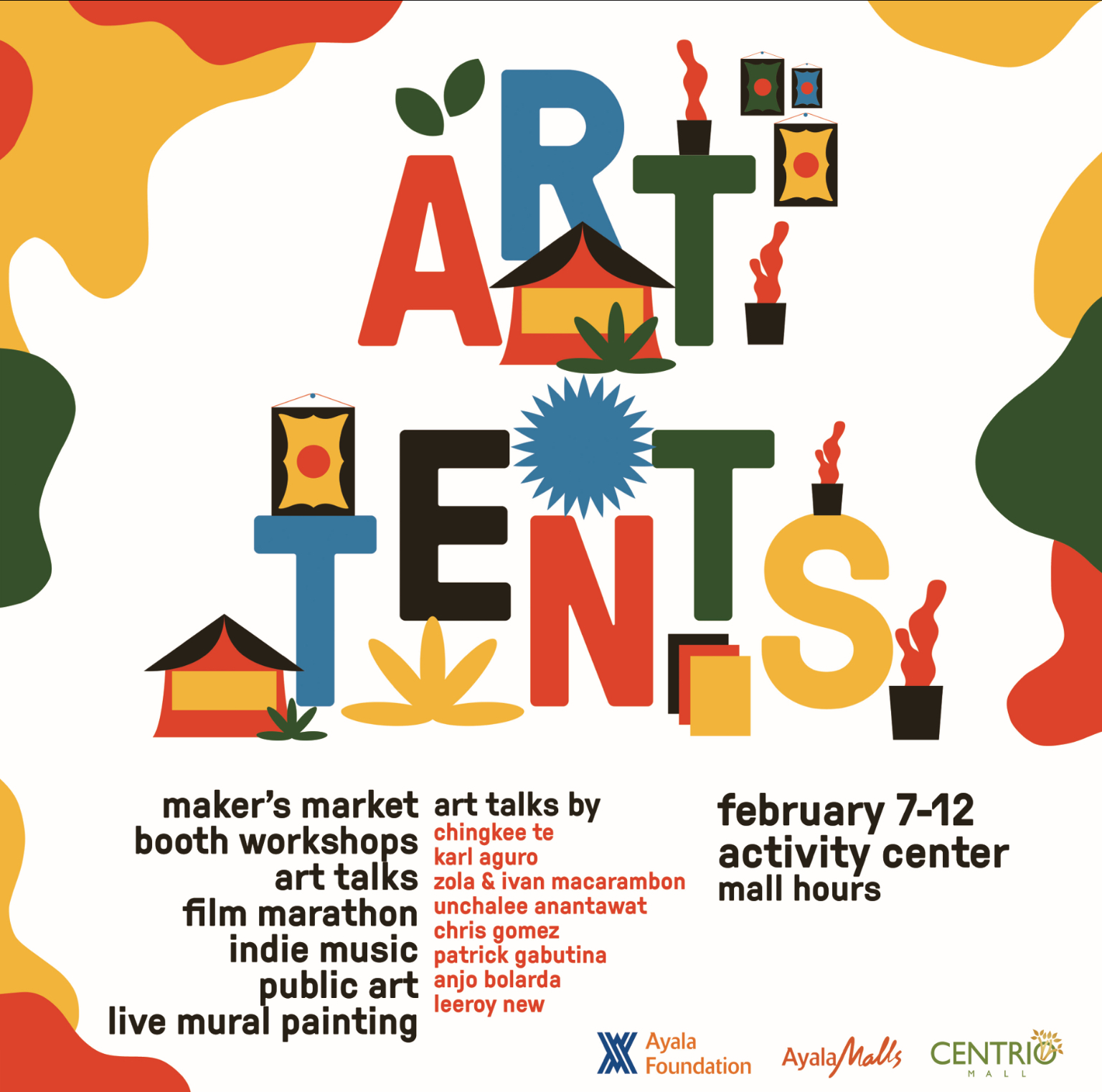 3rd Ayala Centrio Art Tents to showcase Filipino global talents, raise funds for tent city