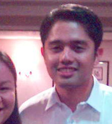 With Sir Gilbert Remulla - photo taken with my Sony Ericsson k500i
