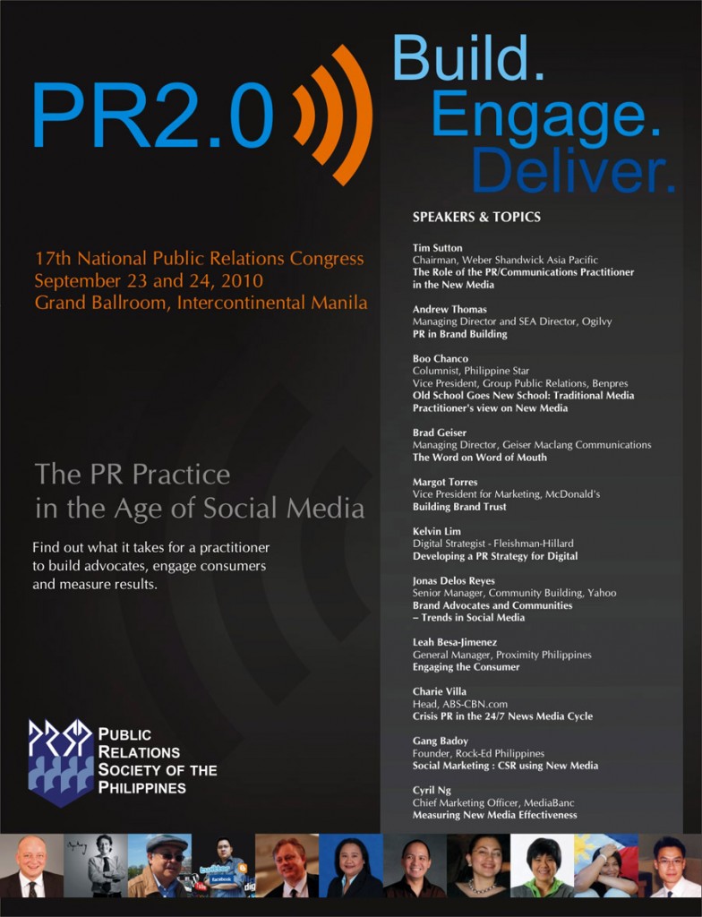 pr2.0 poster - public relations society of the philippines