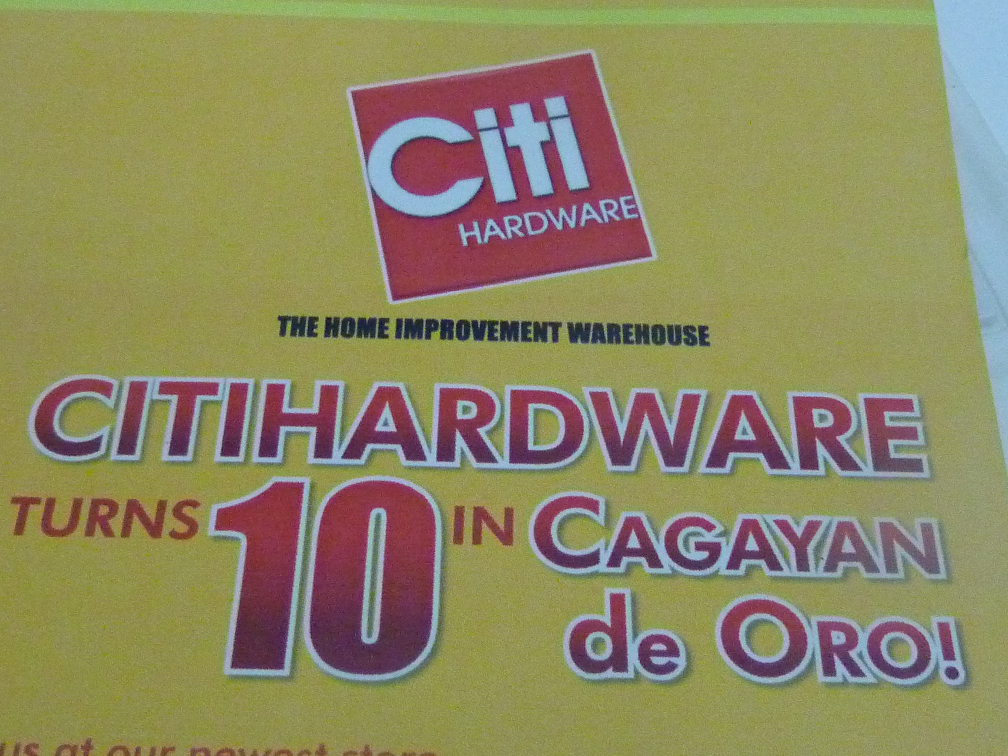Managing the Citihardware 10th anniversary celebration in CDO