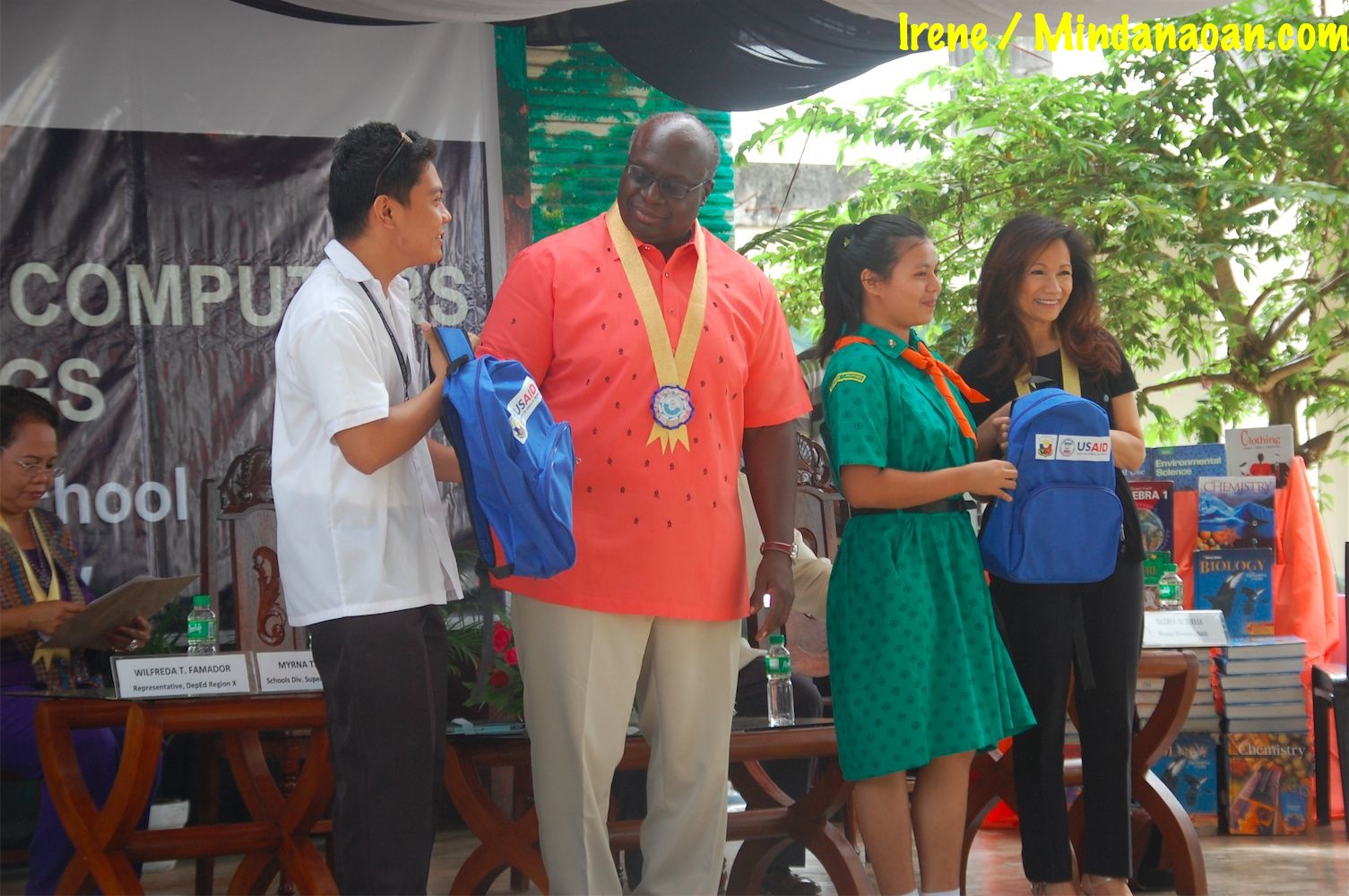 Photos: US Ambassador Harry Thomas leads turnover of donations to Bulua