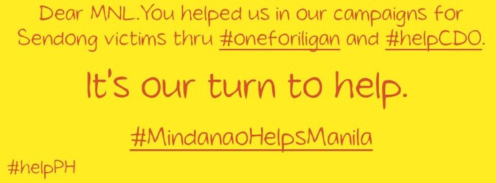 How Mindanao can help Manila flood victims #MindanaoHelpsManila