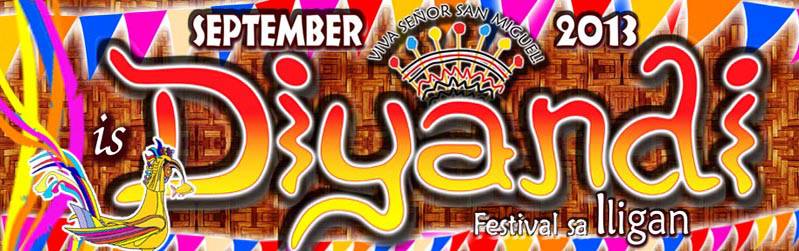 Diyandi Festival 2013 Iligan schedule of activities