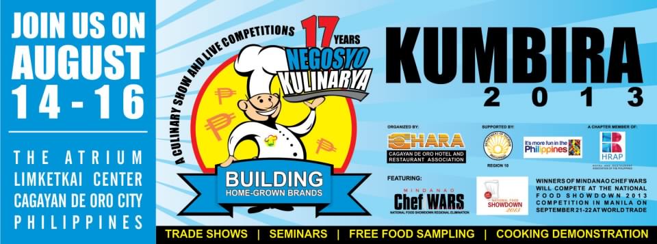 Kumbira 2013 to showcase Mindanao’s finest chefs, bartenders