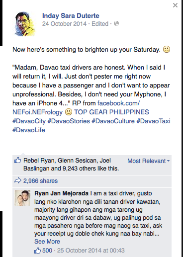viral story taray taxi driver davao