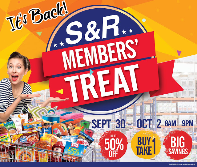 S&R Cagayan de Oro to hold Buy 1 Take 1, 50 percent off promos