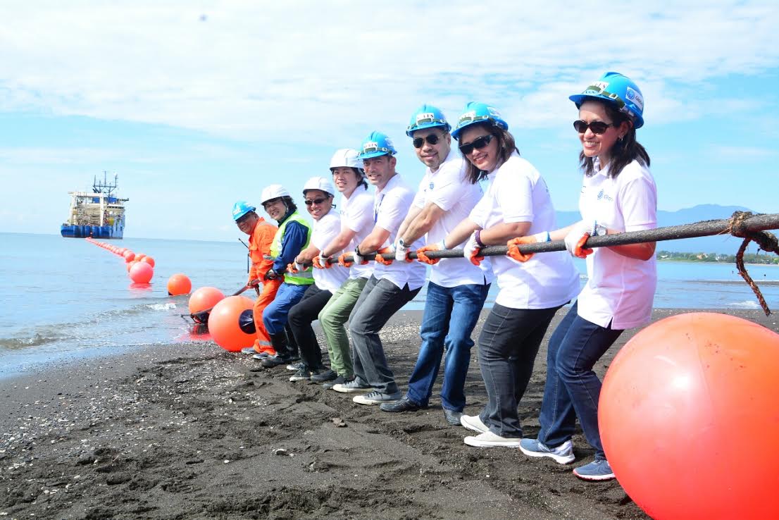 Globe Telecom lands SEA-US submarine cable system in Davao City