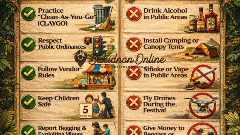 Kaamulan 2026: No drones, no tents, no giving of alms to beggars